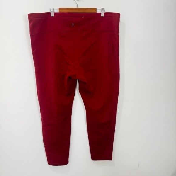 Athleta Altitude Tight in Polartec Power Stretch Red SZ 3X - Picture 4 of 16